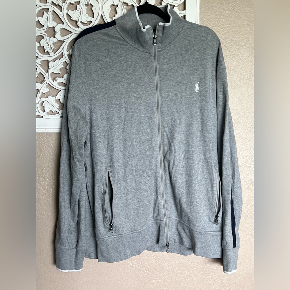 Polo Ralph Lauren Gray Zip-Up Sweater
